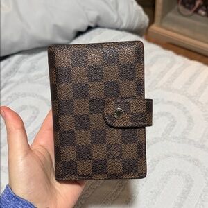 Louis Vuitton Brown Damier Canvas Card Holder Wallet